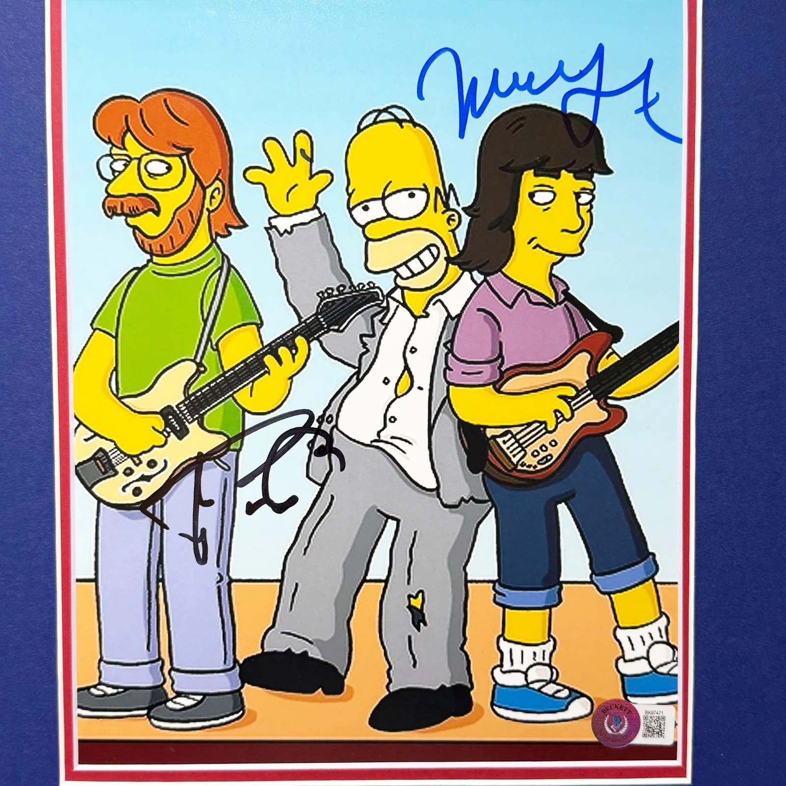 Trey Anastasio, Mike Gordon — Trey Anastasio & Mike Gordon Signed Simpsons Photo | Phish | Beckett Authenticat, изображение 4