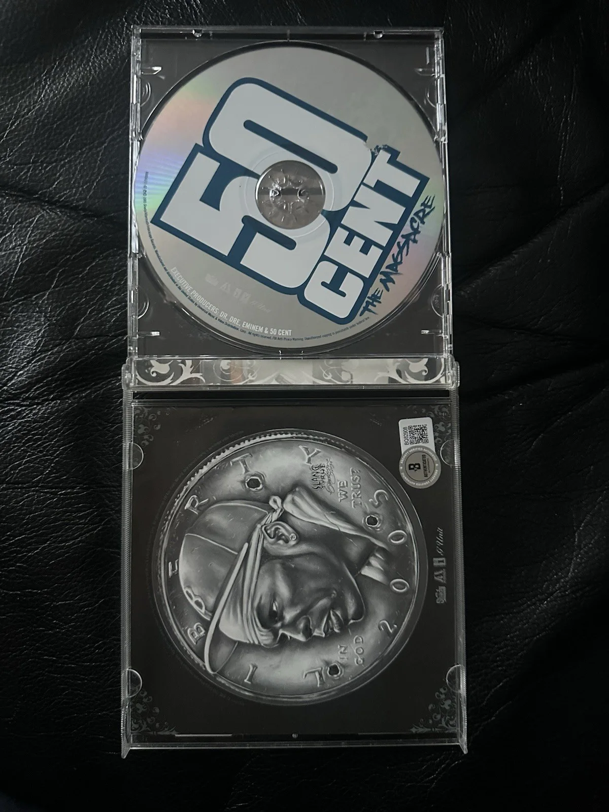 50 Cent Signed The Massacre CD Beckett COA BQ82908, image 2