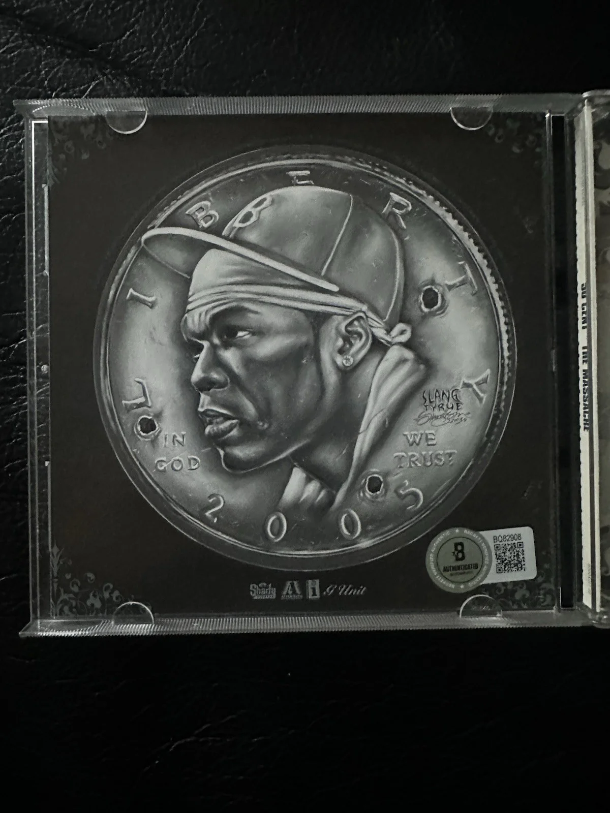 50 Cent Signed The Massacre CD Beckett COA BQ82908, image 3
