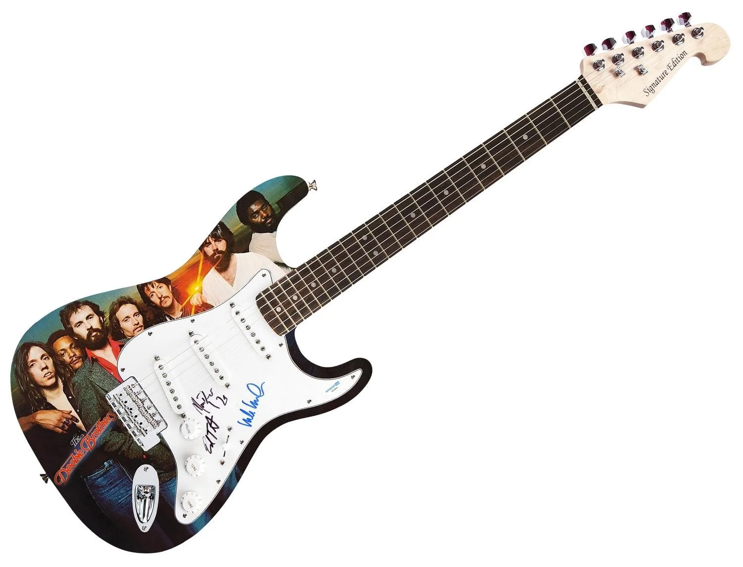 The Doobie Brothers Autographed Custom Graphics Guitar, image 3