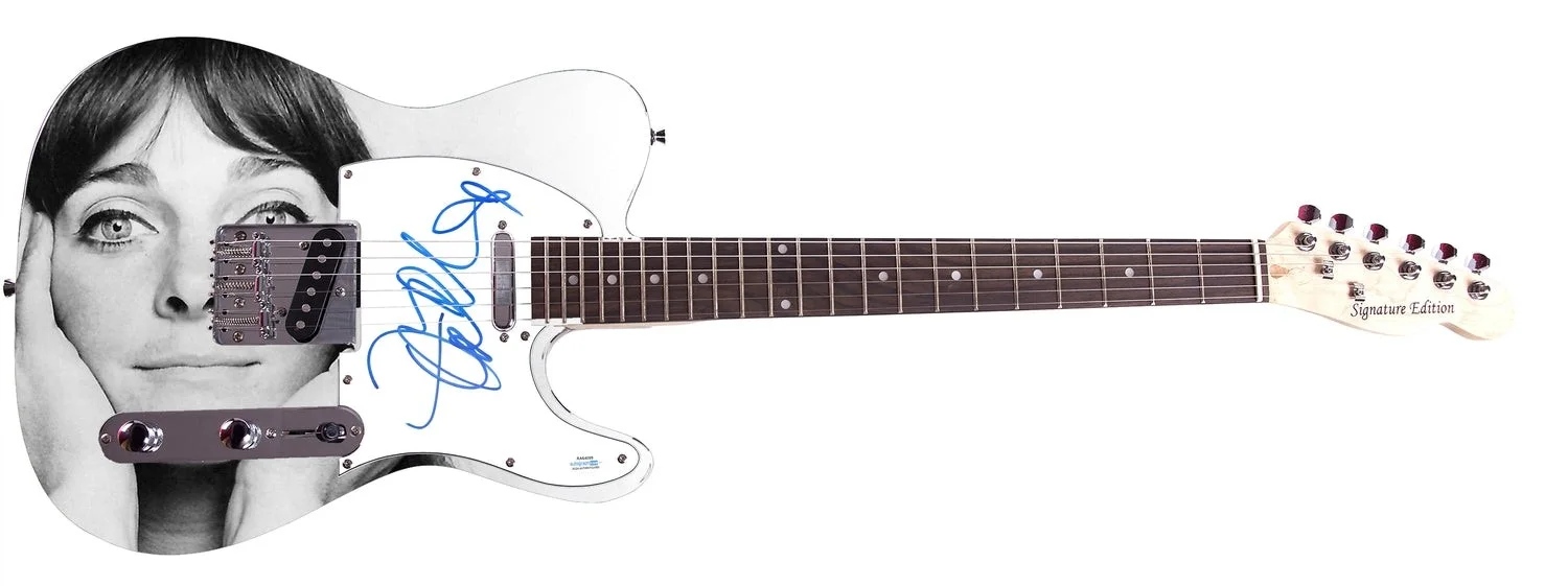 Judy Collins Autographed Custom Graphics Guitar ACOA, image 2