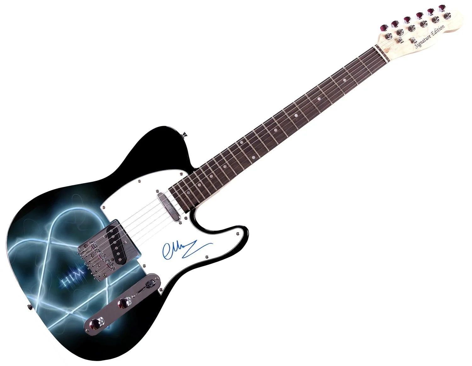 Mikko Paananen Mige of Him Autographed Custom Graphics Guitar, image 3