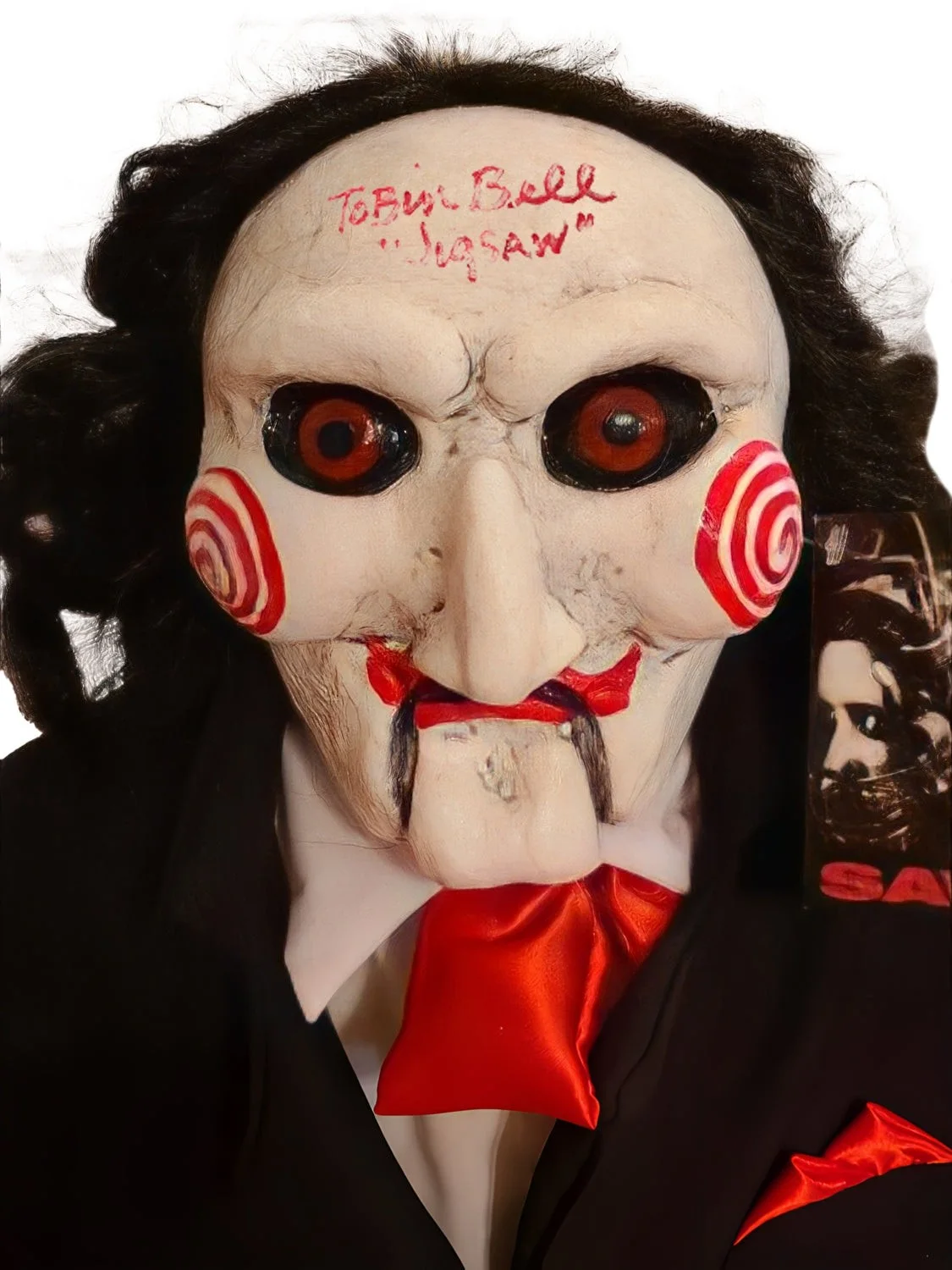 Tobin Bell Signed Saw Jigsaw Billy Puppet Doll with Tricycle BAS Witness, изображение 2