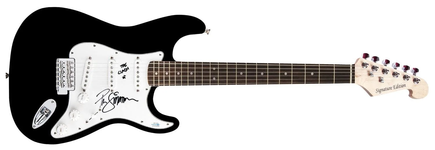 The Clash Paul Simonon Signed Autographed Signature Edition Guitar, изображение 3
