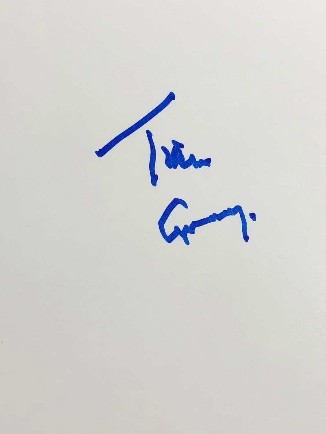 Tim Curry Signed 16x24 Stephen King's IT Poster, image 2