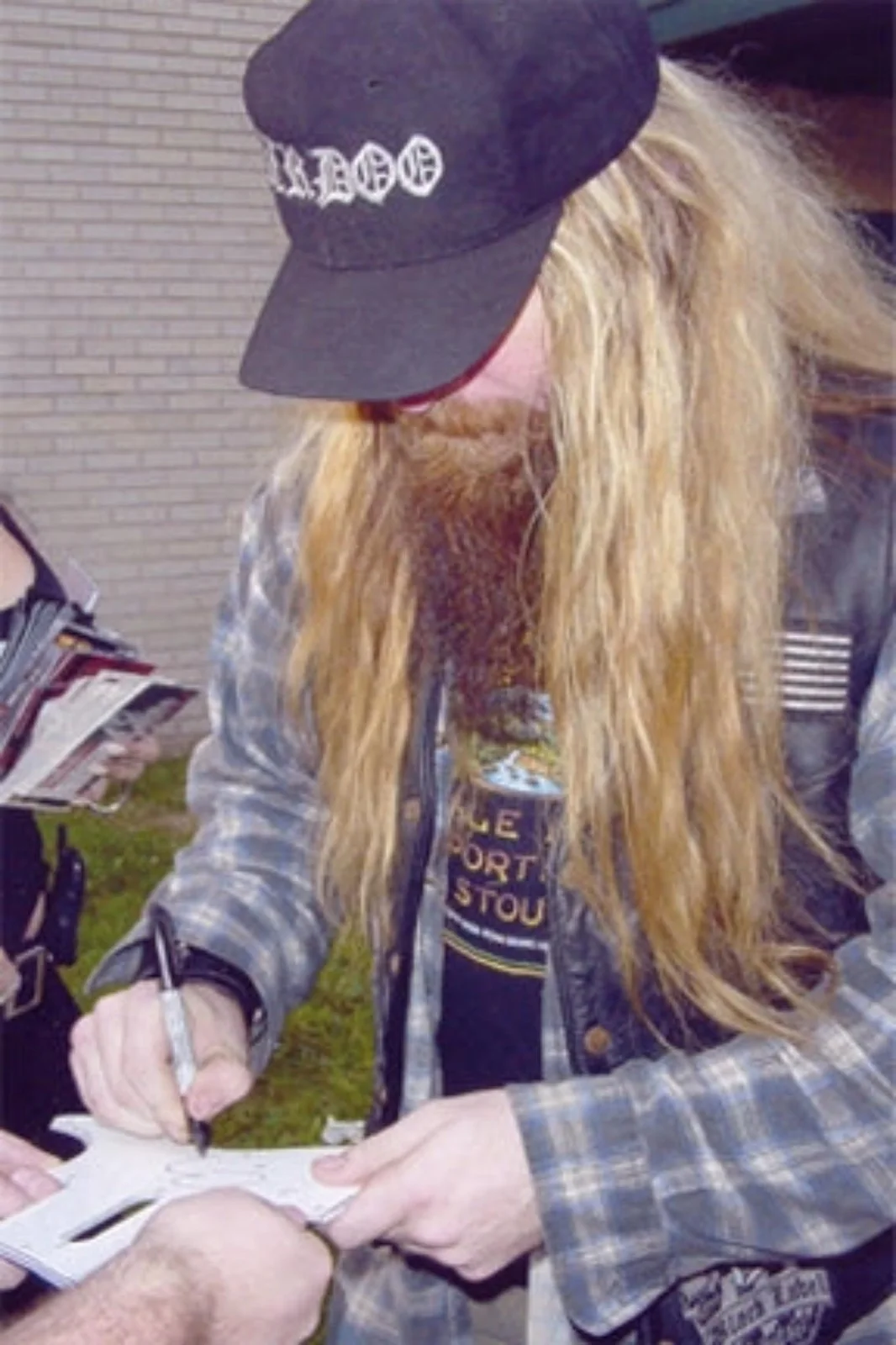 Zakk Wylde Autographed w Sketch Spiral Sonic Fury Custom Graphics Guitar, изображение 4