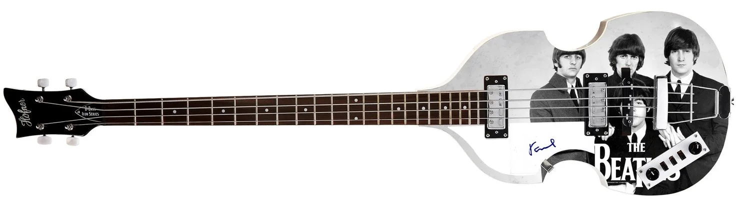 Paul McCartney Autographed "Beatles Brilliance" Left-Handed Hofner Icon Bass Gui, изображение 2