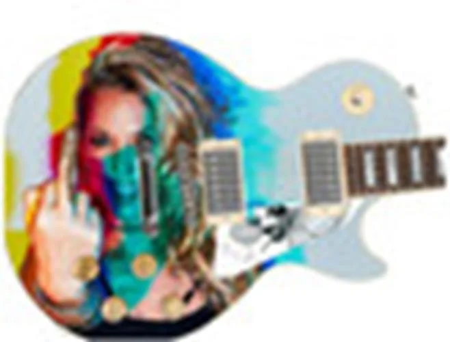 Padhia Of Padhia Signed "A Colorful FU" 1/1 Custom Graphics Guitar, изображение 2