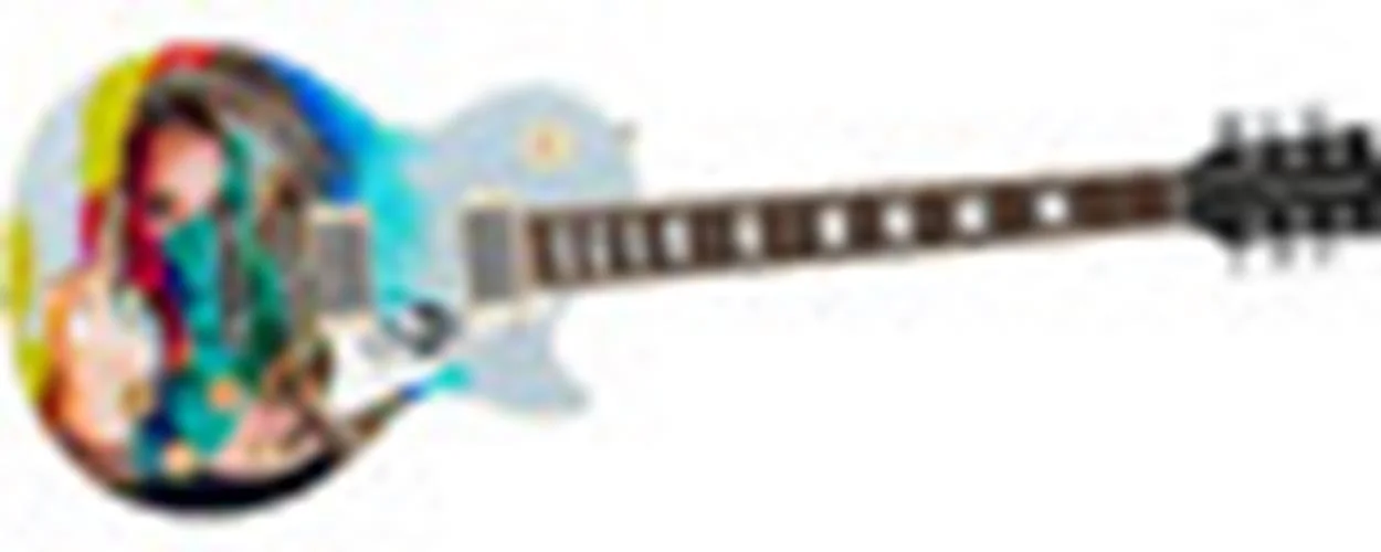 Padhia Of Padhia Signed "A Colorful FU" 1/1 Custom Graphics Guitar, изображение 3