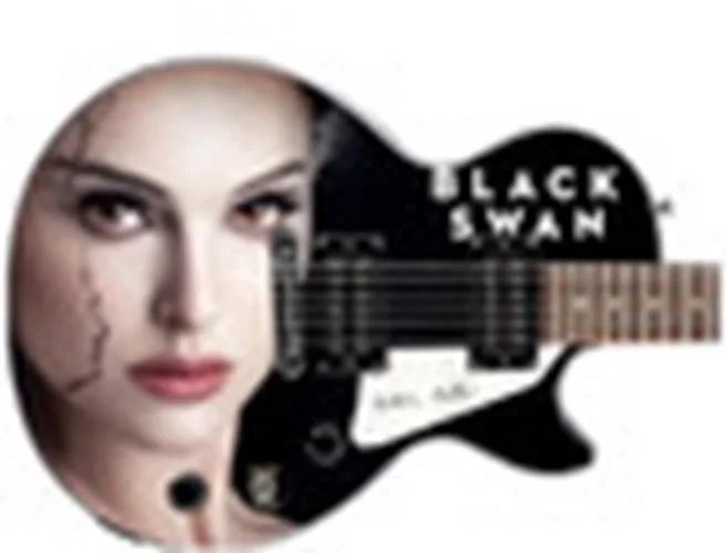 Natalie Portman Signed "Black Swan" Custom Gibson Epiphone Graphics Guitar, изображение 2