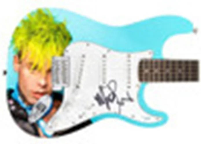 Mod Sun Signed 1/1 Custom Graphics Guitar Avril Lavigne ACOA, изображение 3