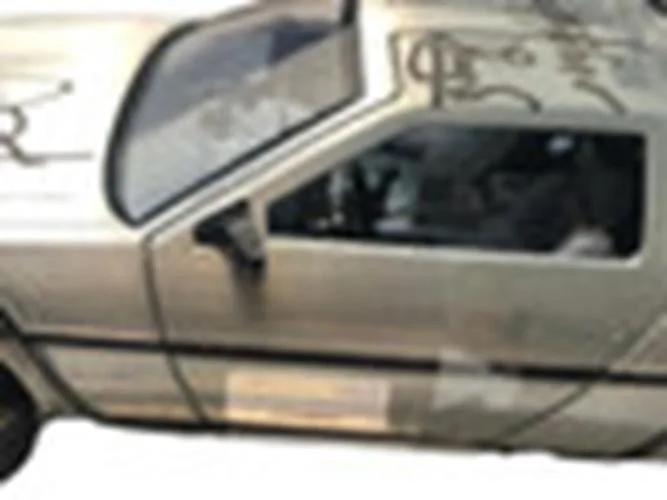 Michael J. Fox Christopher Lloyd Signed Deloreon Back To The Future Car, image 3