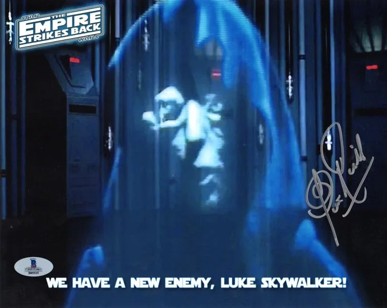 CLIVE REVILL SIGNED 8x10 PHOTO SET OF 3 ORIGINAL EMPEROR STAR WARS BECKETT BAS, изображение 2