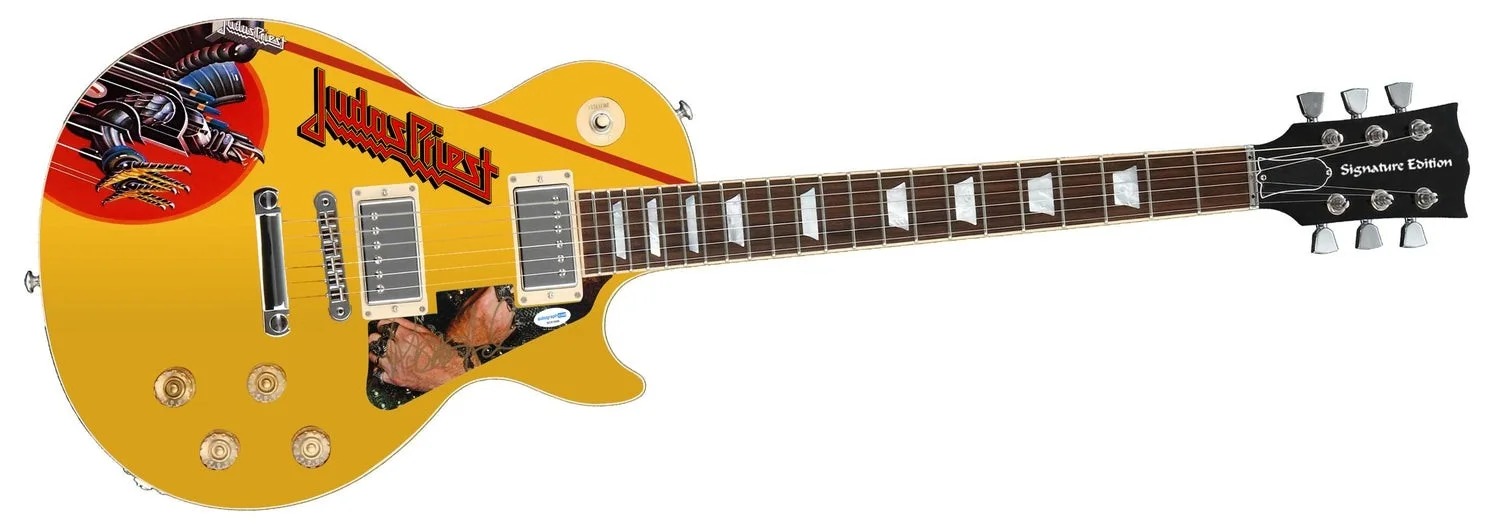 Rob Halford of Judas Priest Autographed Custom Graphics Guitar ACOA, изображение 2