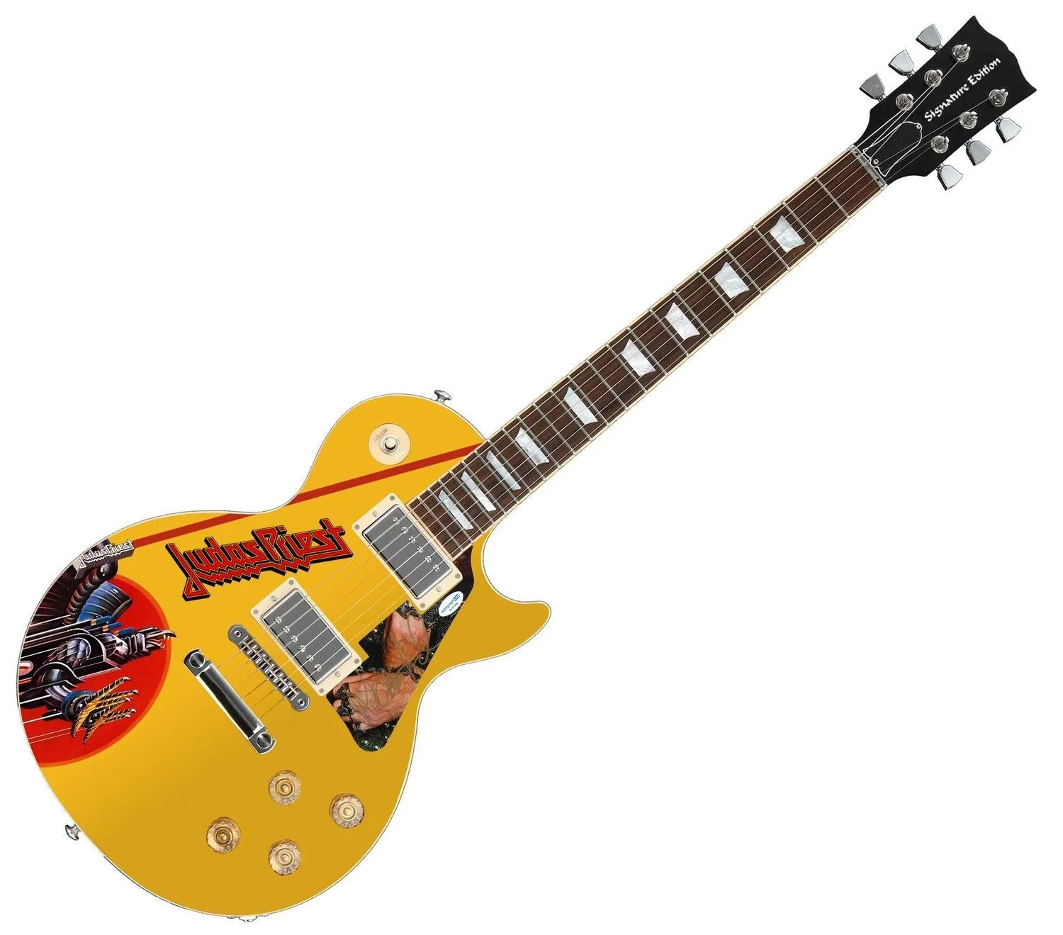 Rob Halford of Judas Priest Autographed Custom Graphics Guitar ACOA, изображение 3