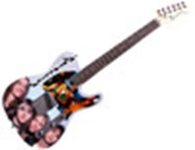 Metallica Signed Custom Graphics Legends Unleashed Guitar ACOA, image 3