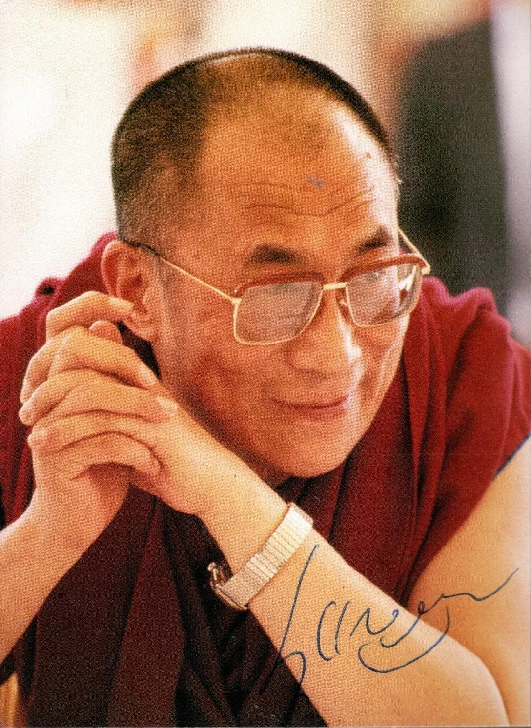 Dalai Lama Autographed Framed Custom Photo Display, image 4