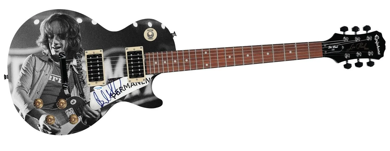 Aerosmith Brad Whitford Autographed "Live Legends" 1/1 Les Paul 100 Graphics Gui, изображение 3
