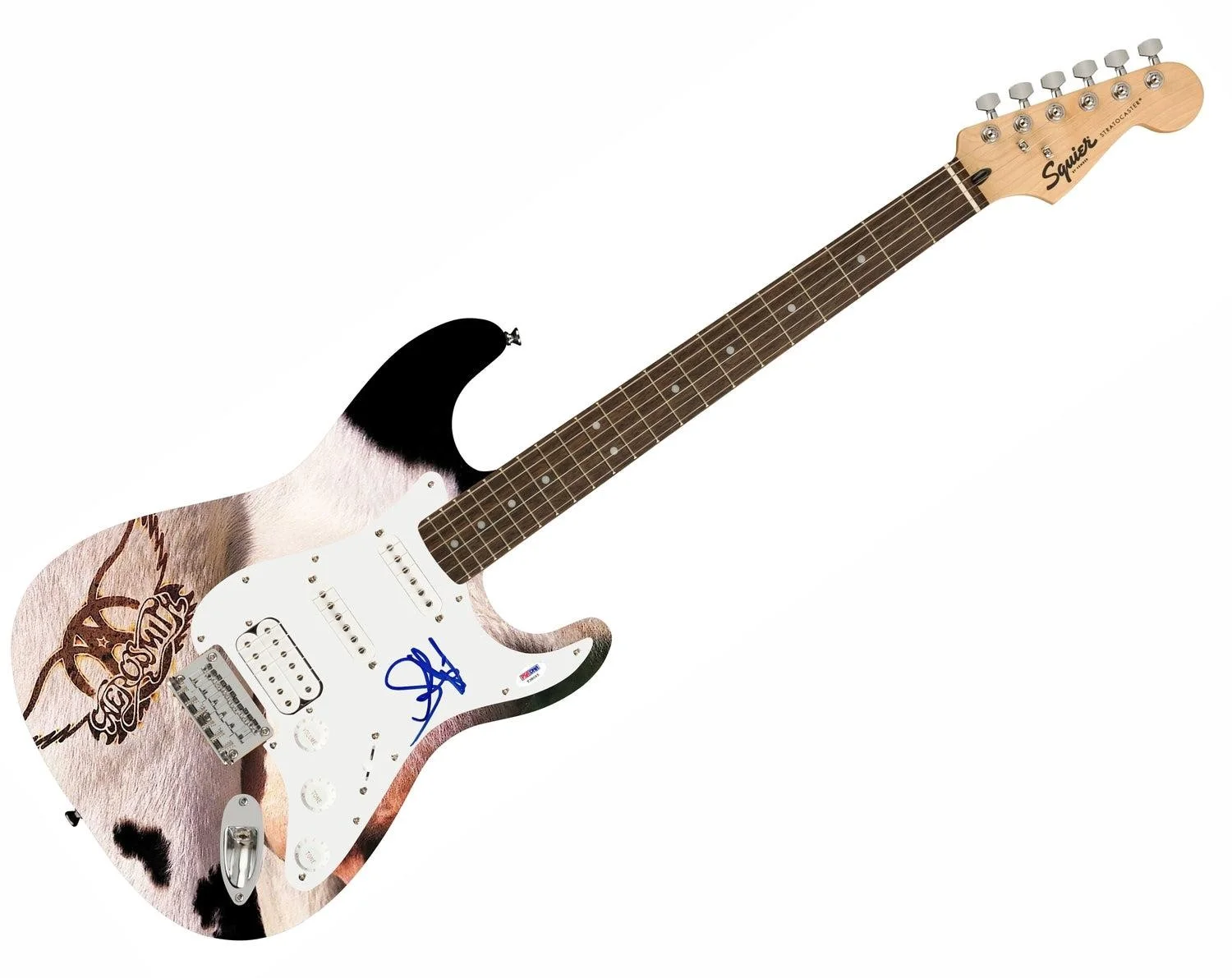 Aerosmtih Steven Tyler Autographed "Get A Grip Album" Custom Graphics Guitar, image 3