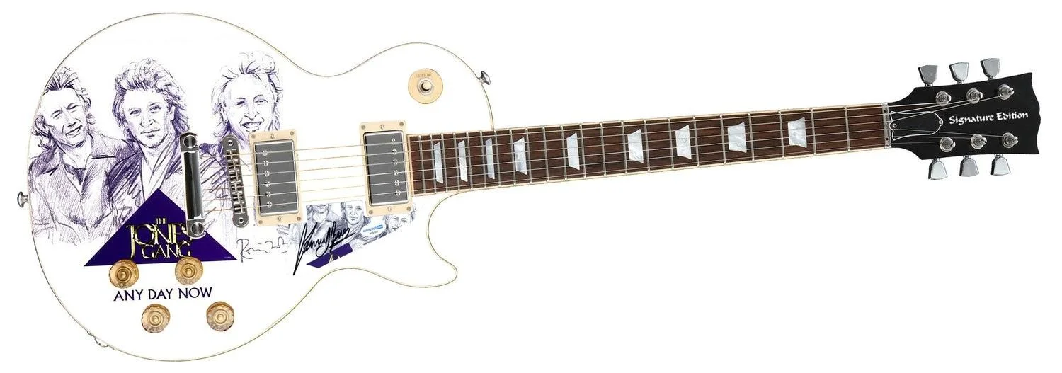 The Jones Gang Kenny Jones Autographed "Any Day Now" Custom 1/1 Graphics Guitar, изображение 2