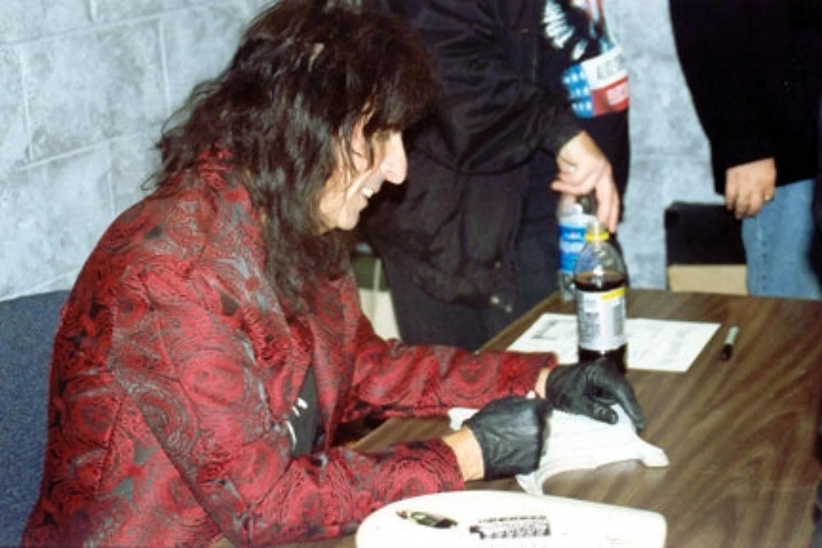 Alice Cooper Signed "The Mad Hatter" Custom Graphics Guitar, image 4