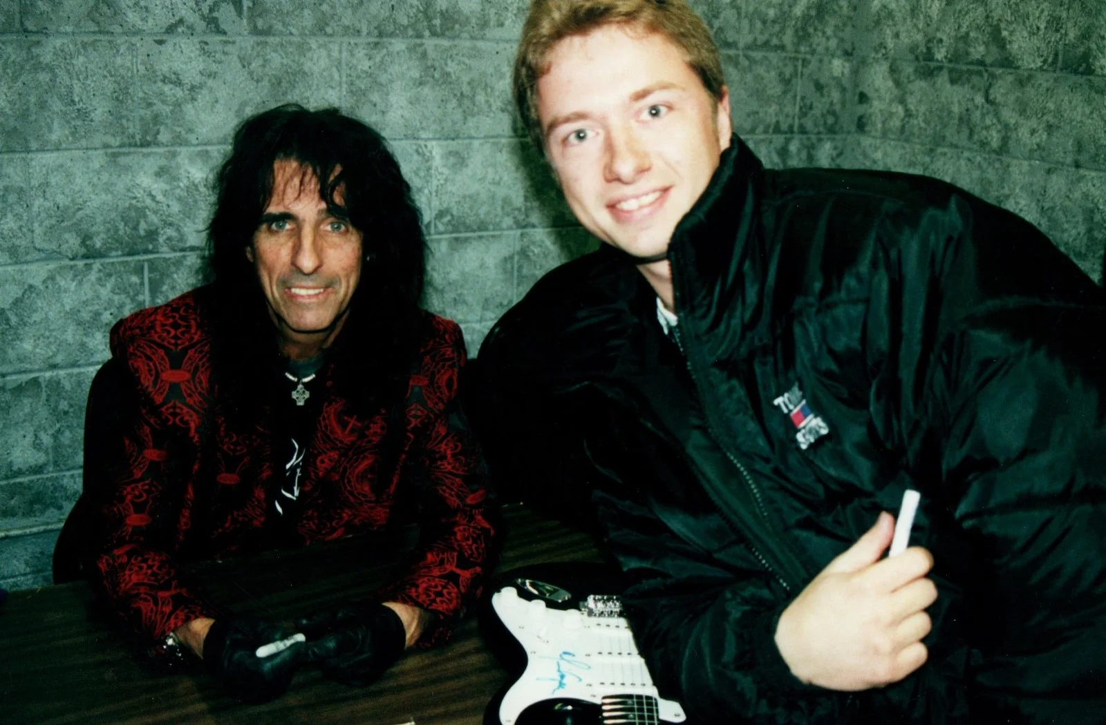 Alice Cooper Signed "The Mad Hatter" Custom Graphics Guitar, image 5