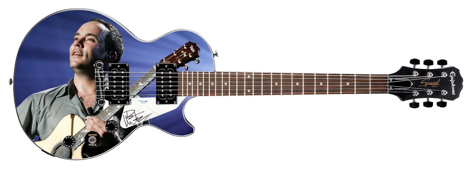 Dave Matthews Autographed Custom "Emotionally Live" Epiphone Graphics Guitar, image 3