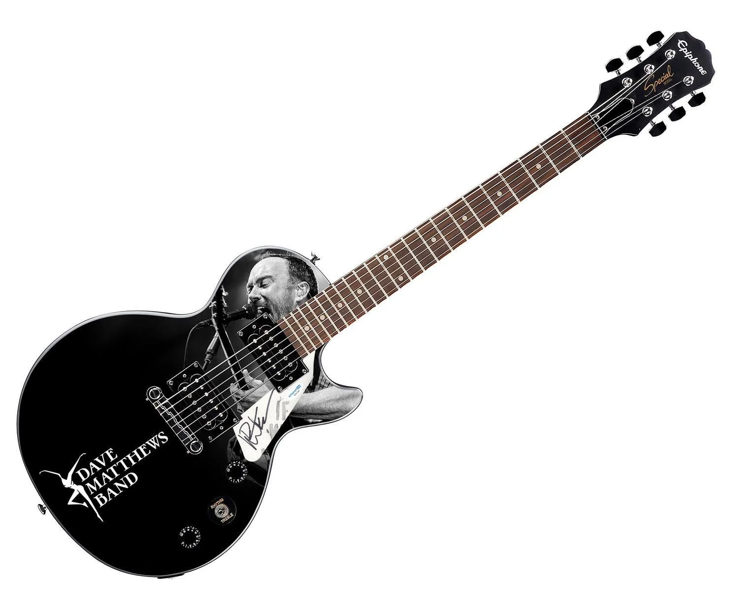 Dave Matthews Autographed Custom "Live & Electric" Epiphone Graphics Guitar, image 2