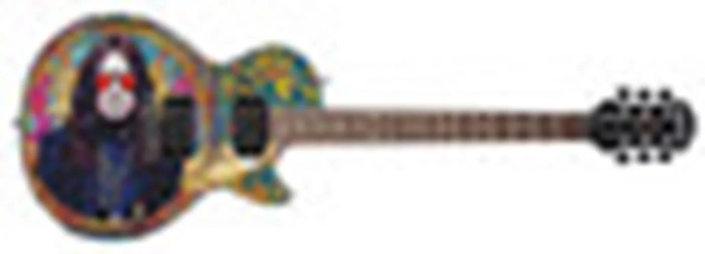 Ozzy Osbourne Autographed Custom Epiphone "Artistic Legend" Graphics Guitar, image 4