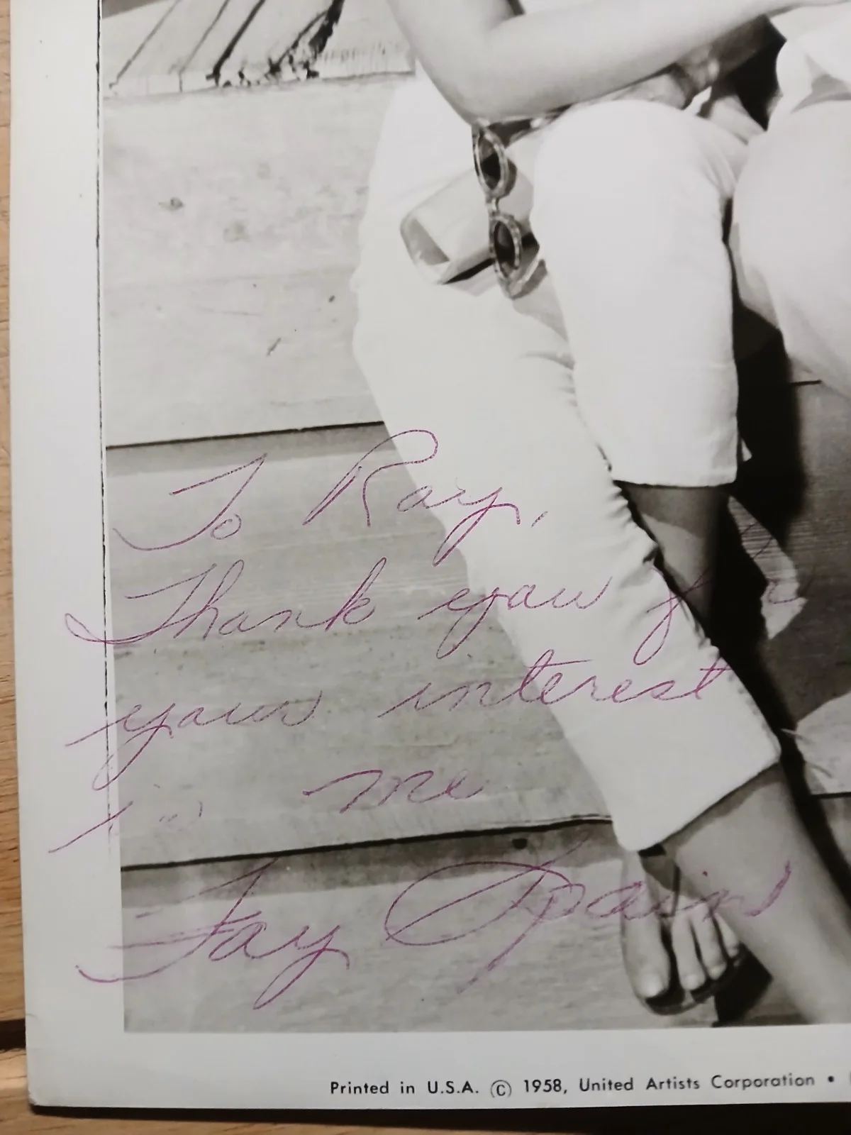 Fay Spain — Fay Spain Autographed Photos - COA, image 2