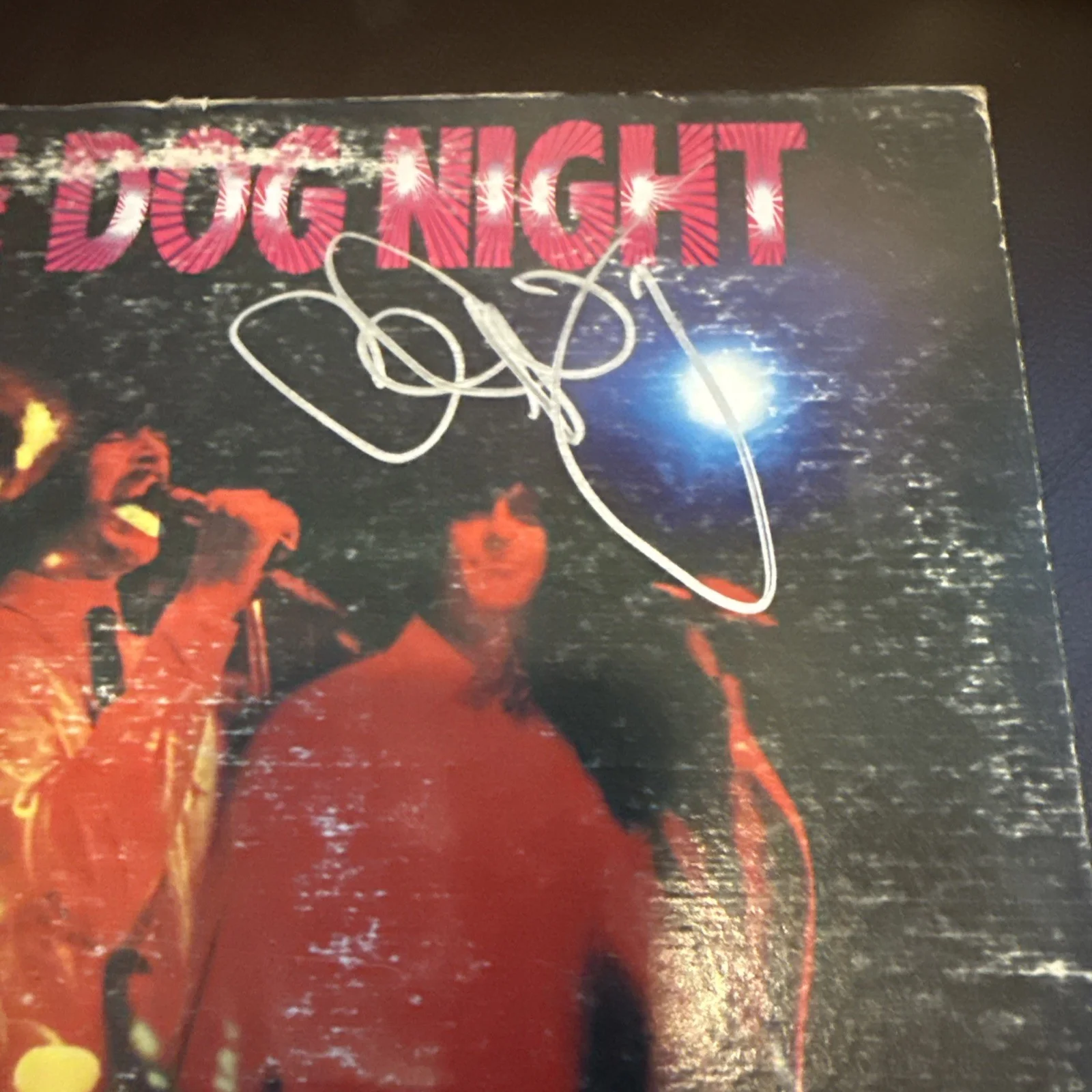 Three Dog Night Live Signed Vinyl LP Chuck Negron Autographed Record, image 2