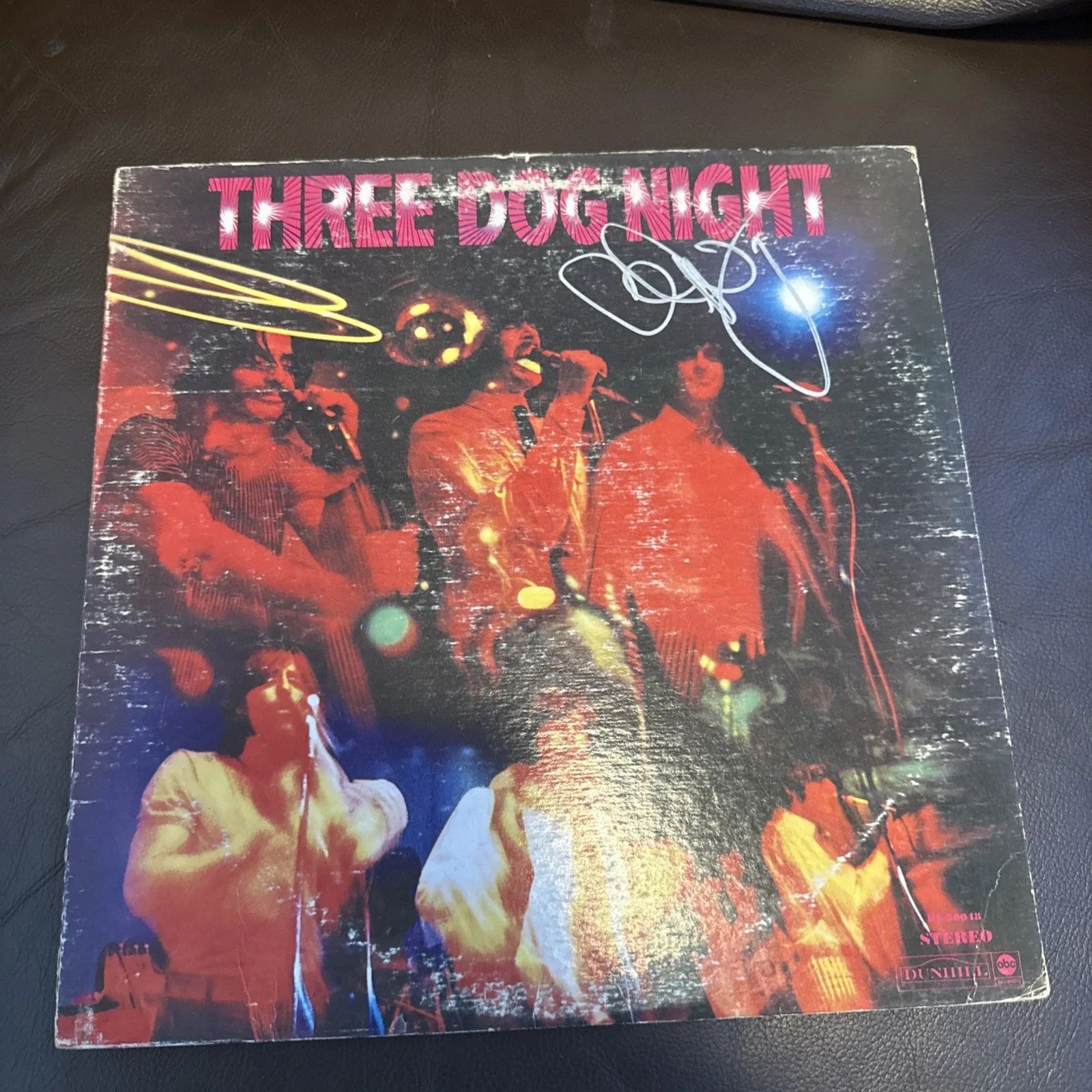 Three Dog Night Live Signed Vinyl LP Chuck Negron Autographed Record, image 4