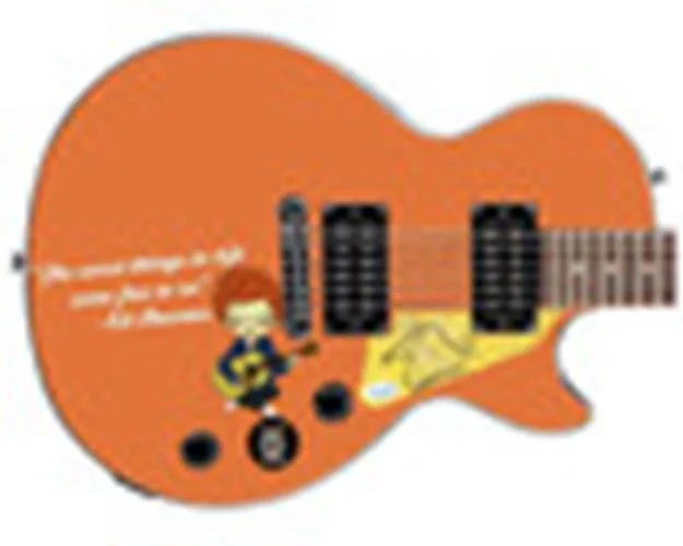 Ed Sheeran Autographed Custom 1/1 Epiphone "The Worst Things" Graphics Guitar, image 3