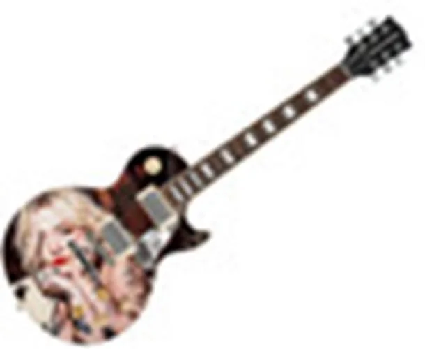 Elle King Autographed "Tatted Up" Custom 1/1 Signature Edition Graphics Guitar, изображение 3