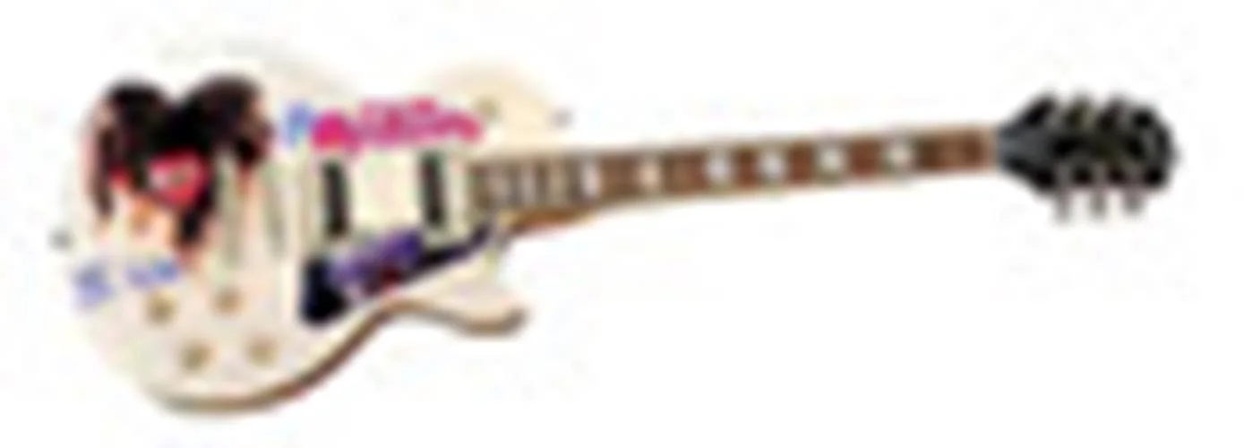 Heart Signed Epiphone Les Paul Custom Graphics Guitar Exact Proof ACOA, image 2
