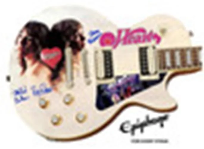Heart Signed Epiphone Les Paul Custom Graphics Guitar Exact Proof ACOA, image 3