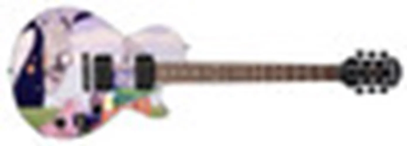 Pink Floyd David Gilmour Autographed Custom "Teacher" Epiphone Graphics Guitar, image 3
