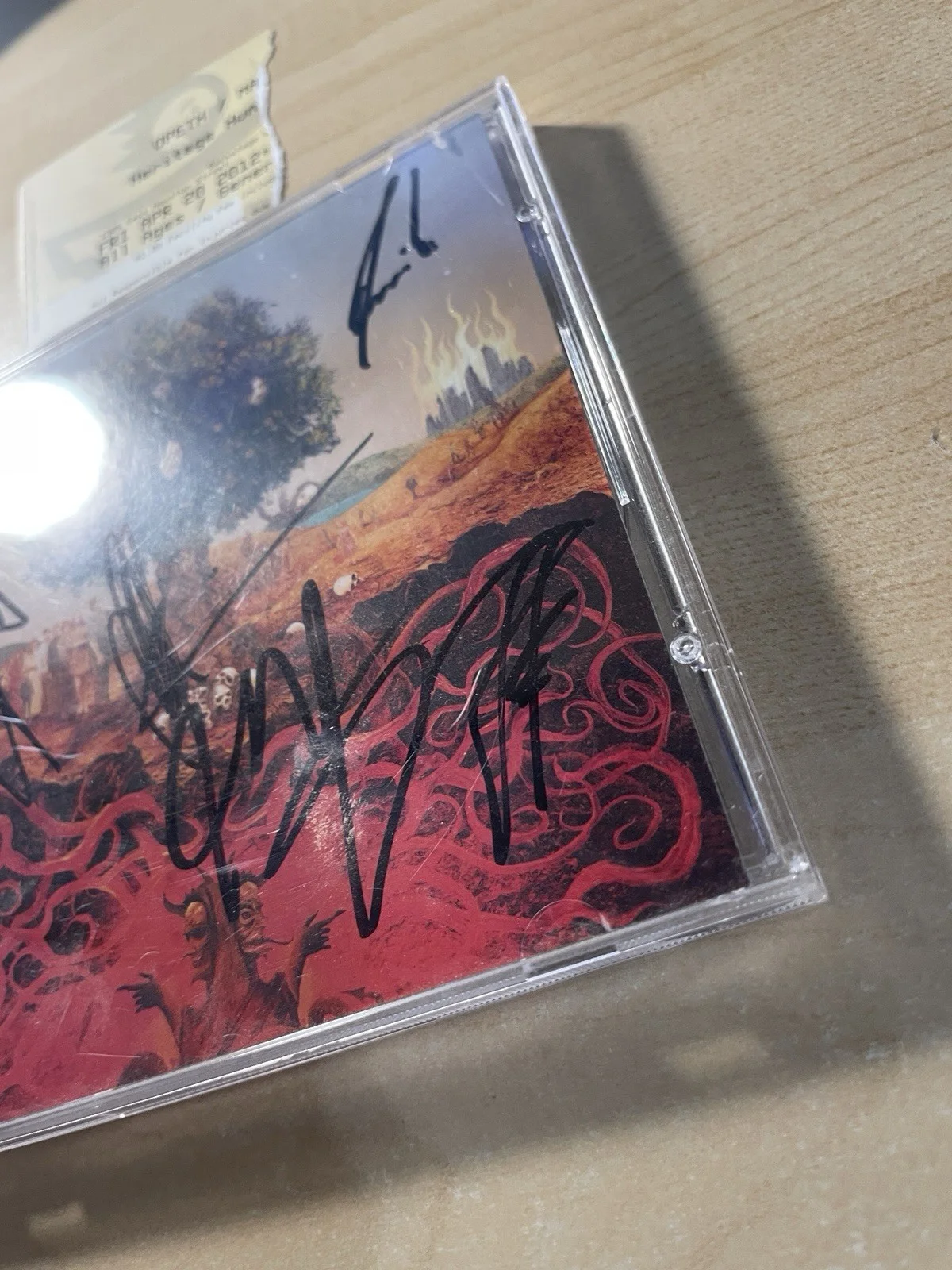 Opeth Heritage Band Signed CD Auto - 12’ Heritage Hunter Tour w/ Mastodon/Ghost, image 2