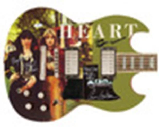 Heart Signed Little Queen Album Cd Lp Graphics Guitar Exact Proof ACOA, image 2