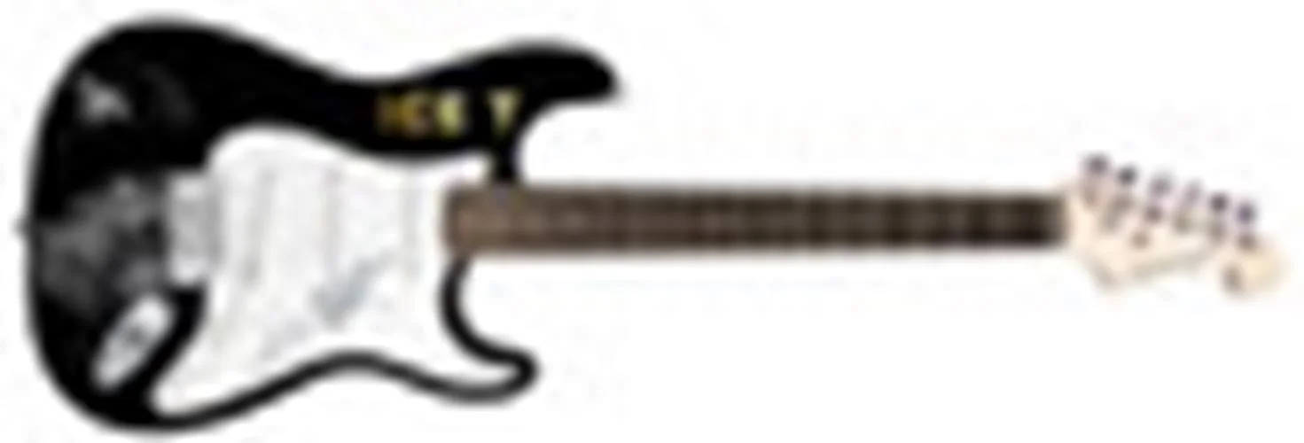 Ice T Signed "Grit n Grind" Custom Graphics Guitar ACOA, image 3