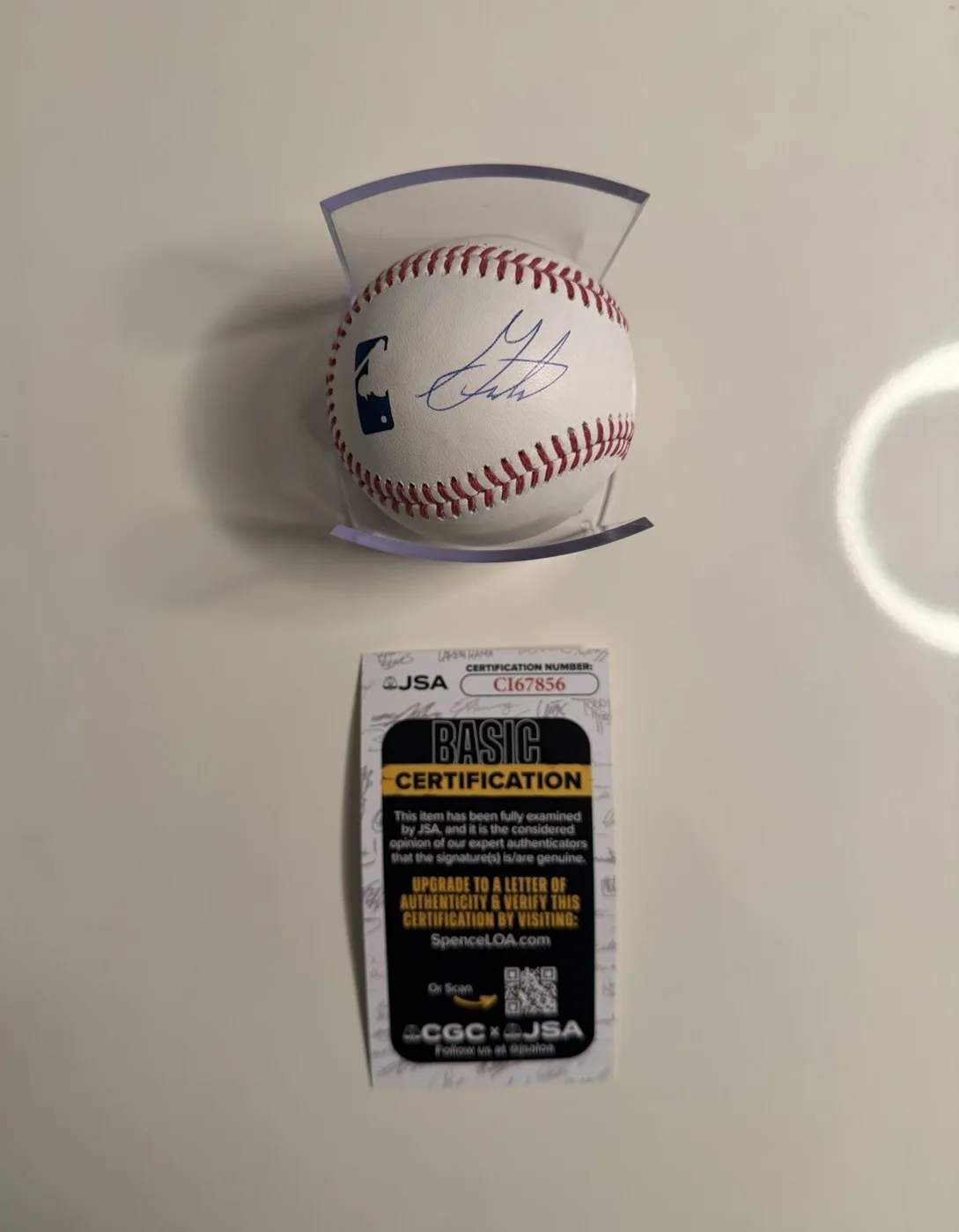 Gaten Matarazzo — Gaten Matarazzo Actor Autographed Baseball Stranger Thing JSA COA