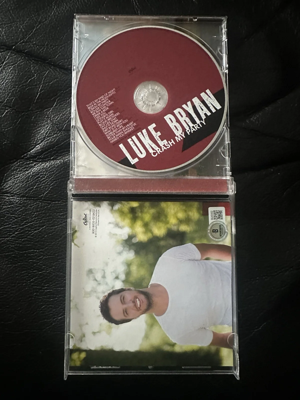 Luke Bryan Signed Crash My Party CD Beckett COA BQ82902, image 2