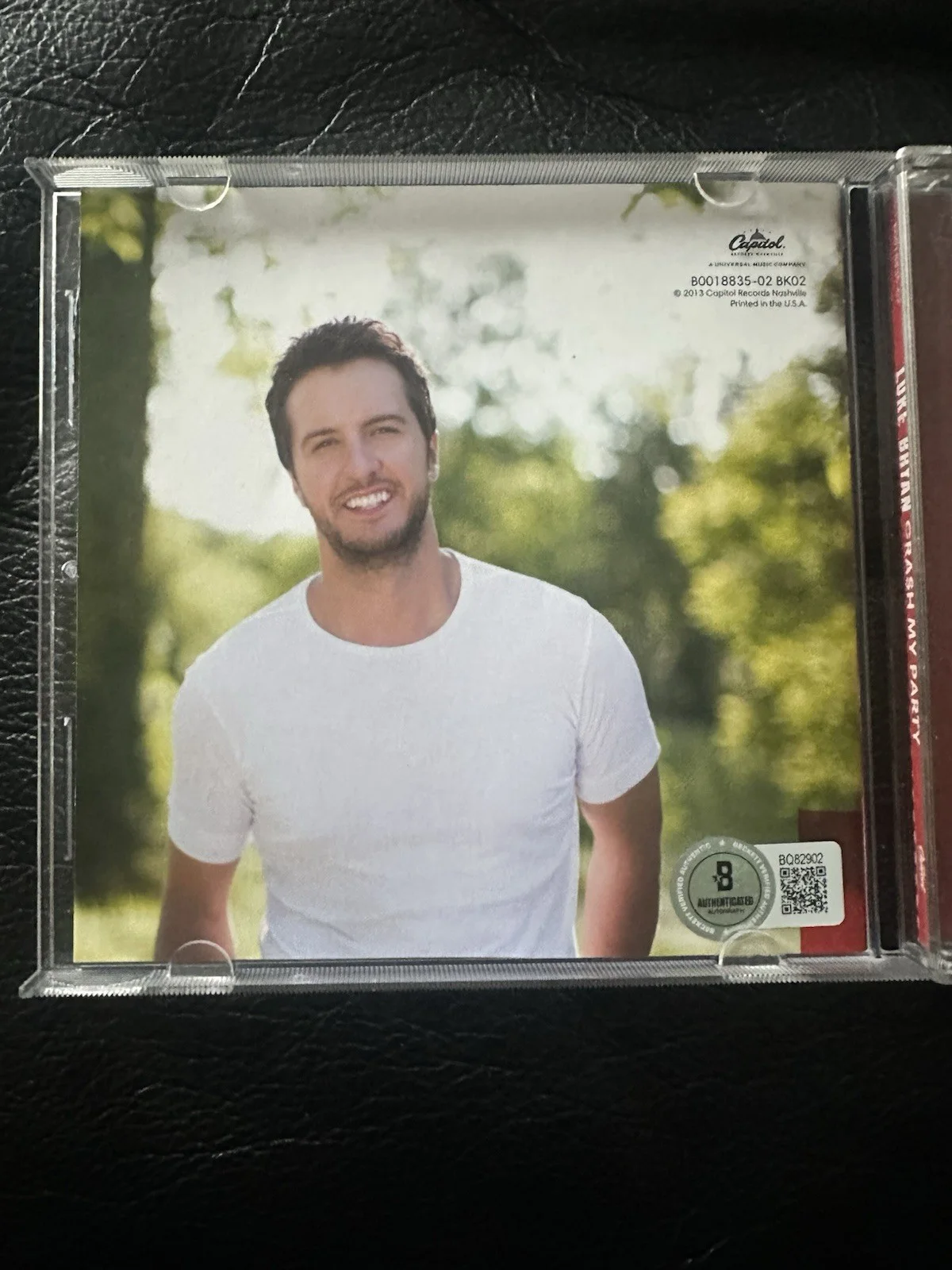 Luke Bryan Signed Crash My Party CD Beckett COA BQ82902, image 3