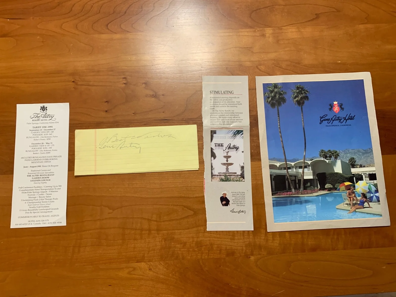 Gene Autry — Gene Autry Signed Page Autograph Cowboy Western Actor Baseball Team Owner MLB, изображение 2