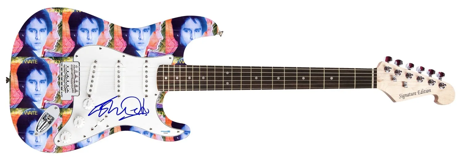 John Waite Signed "Ignition" Album Lp Cd Custom Graphics Guitar ACOA, image 2