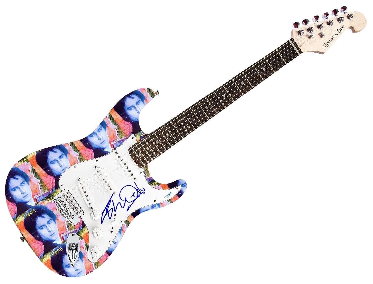 John Waite Signed "Ignition" Album Lp Cd Custom Graphics Guitar ACOA, image 3