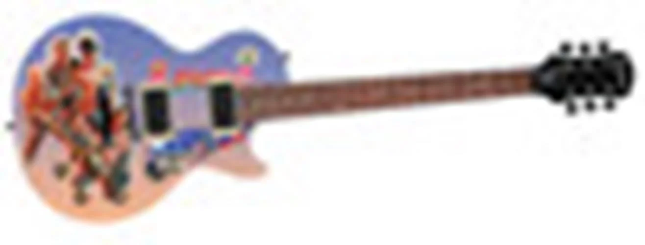 Red Hot Chili Peppers Autographed Return Of The Dream Les Paul Graphics Guitar, изображение 3