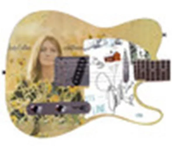 Judy Collins Signed Wildflowers Album Cd Custom Graphics Guitar ACOA, изображение 3