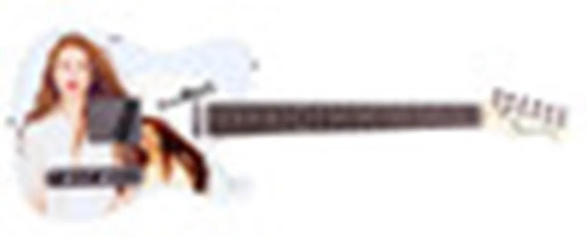 Scarlett Sabet Autographed Custom "Catalyst" 1/1 Graphics Guitar, image 2