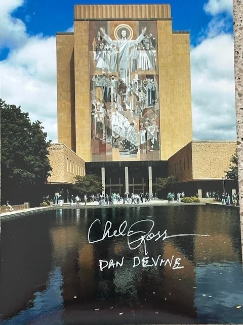 CHELCIE ROSS — CHELCIE ROSS SIGNED "DAN DEVINE" RUDY (NOTRE DAME) SIGNED 5X7 PHOTO TD JESUS!